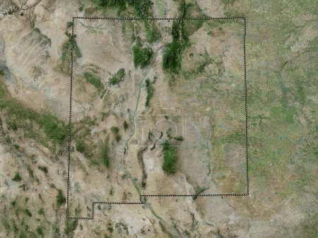 Foto de Nuevo México, estado de los Estados Unidos de América. Mapa de satélite de alta resolución - Imagen libre de derechos