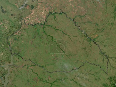 Foto de Artigas, departamento de Uruguay. Mapa satelital de baja resolución - Imagen libre de derechos