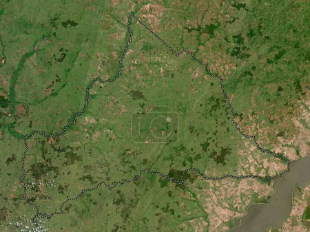 Foto de Cerro Largo, departamento de Uruguay. Mapa satelital de baja resolución - Imagen libre de derechos