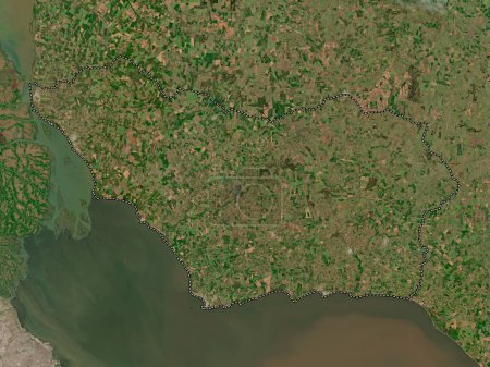 Foto de Colonia, departamento de Uruguay. Mapa satelital de baja resolución - Imagen libre de derechos