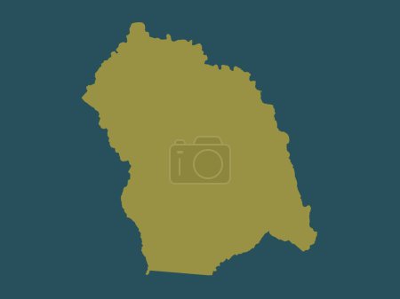 Photo for Flores, department of Uruguay. Solid color shape - Royalty Free Image