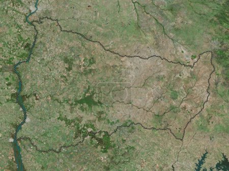 Foto de Paysandu, departamento de Uruguay. Mapa de satélite de alta resolución - Imagen libre de derechos