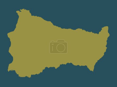 Photo for Paysandu, department of Uruguay. Solid color shape - Royalty Free Image