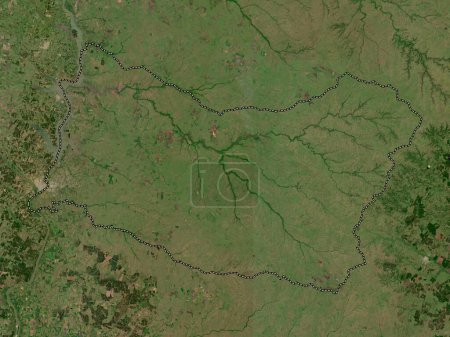 Foto de Salto, departamento de Uruguay. Mapa satelital de baja resolución - Imagen libre de derechos