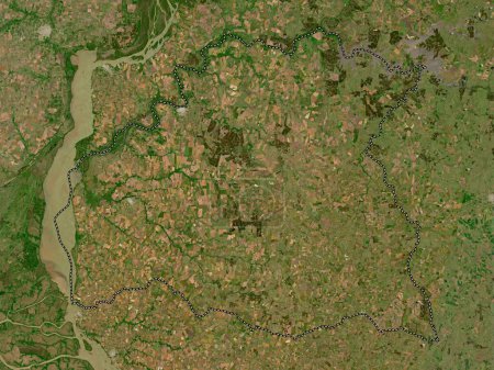 Foto de Soriano, departamento de Uruguay. Mapa satelital de baja resolución - Imagen libre de derechos
