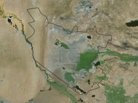 Téléchargez les photos : Bukhoro, région d'Ouzbékistan. Carte satellite haute résolution - en image libre de droit