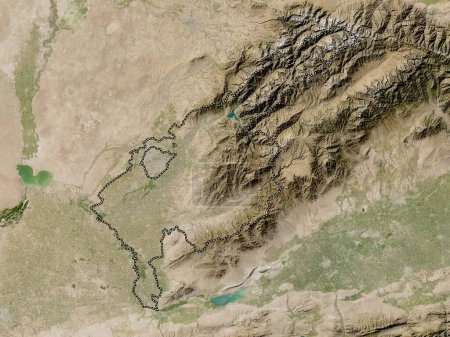 Photo for Tashkent, region of Uzbekistan. Low resolution satellite map - Royalty Free Image