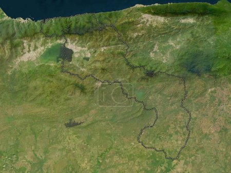 Foto de Aragua, estado de Venezuela. Mapa satelital de baja resolución - Imagen libre de derechos