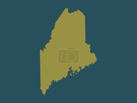 Foto de Maine, estado de los Estados Unidos de América. Forma de color sólido - Imagen libre de derechos