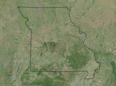 Photo for Missouri, state of United States of America. High resolution satellite map - Royalty Free Image