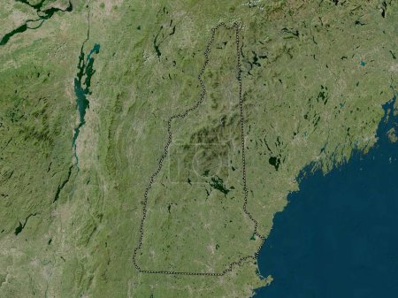 Téléchargez les photos : New Hampshire, État des États-Unis. Carte satellite haute résolution - en image libre de droit