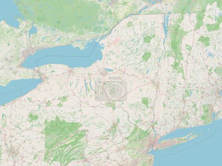 Photo for New York, state of United States of America. Open Street Map - Royalty Free Image