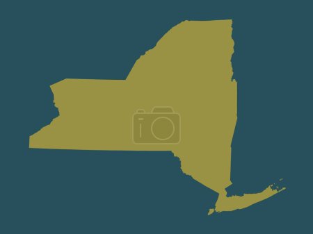 Photo for New York, state of United States of America. Solid color shape - Royalty Free Image