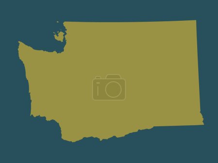 Téléchargez les photos : Washington, État des États-Unis d'Amérique. Forme couleur unie - en image libre de droit