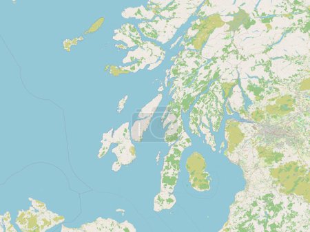 Photo for Argyll and Bute, region of Scotland - Great Britain. Open Street Map - Royalty Free Image
