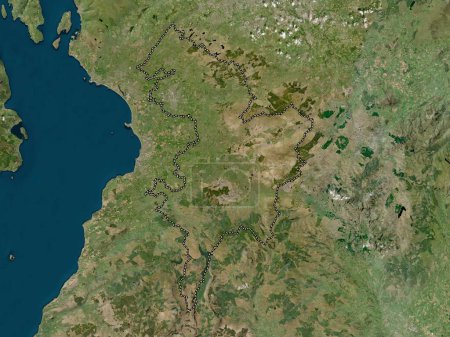 Photo for East Ayrshire, region of Scotland - Great Britain. Low resolution satellite map - Royalty Free Image