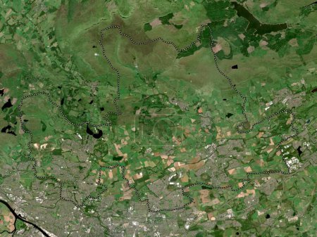 Photo for East Dunbartonshire, region of Scotland - Great Britain. Low resolution satellite map - Royalty Free Image