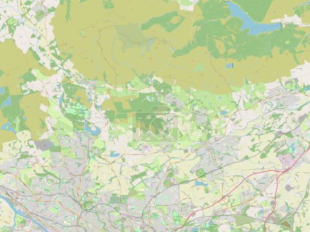 Photo for East Dunbartonshire, region of Scotland - Great Britain. Open Street Map - Royalty Free Image
