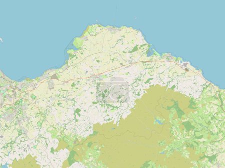 Photo for East Lothian, region of Scotland - Great Britain. Open Street Map - Royalty Free Image