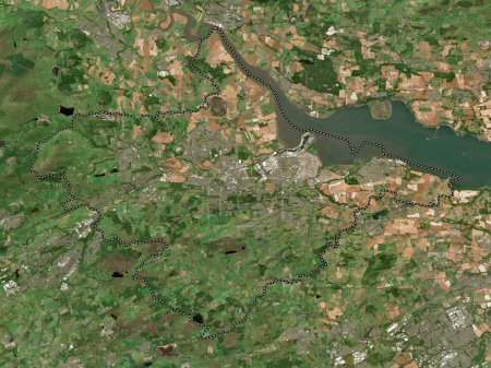 Photo for Falkirk, region of Scotland - Great Britain. Low resolution satellite map - Royalty Free Image