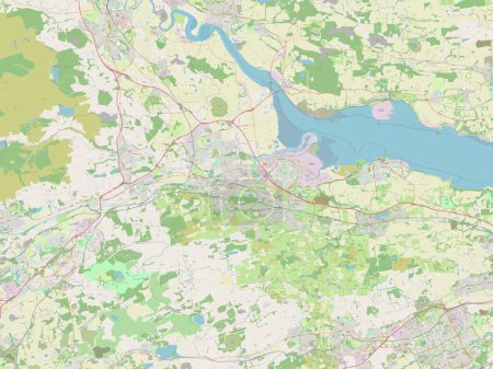 Photo for Falkirk, region of Scotland - Great Britain. Open Street Map - Royalty Free Image