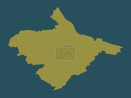 Photo for Falkirk, region of Scotland - Great Britain. Solid color shape - Royalty Free Image