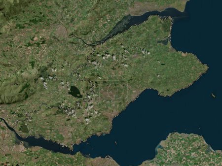 Photo for Fife, region of Scotland - Great Britain. High resolution satellite map - Royalty Free Image