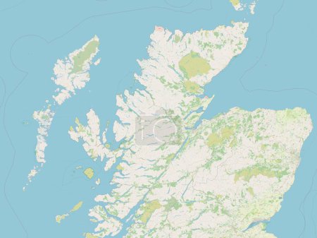 Photo for Highland, region of Scotland - Great Britain. Open Street Map - Royalty Free Image