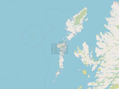 Photo for Na h-Eileanan Siar, region of Scotland - Great Britain. Open Street Map - Royalty Free Image