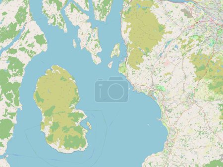 Photo for North Ayrshire, region of Scotland - Great Britain. Open Street Map - Royalty Free Image