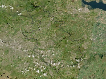 Photo for North Lanarkshire, region of Scotland - Great Britain. Low resolution satellite map - Royalty Free Image