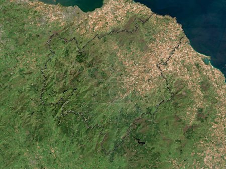 Photo for Scottish Borders, region of Scotland - Great Britain. Low resolution satellite map - Royalty Free Image