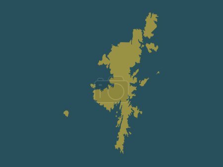 Foto de Islas Shetland, región de Escocia - Gran Bretaña. Forma de color sólido - Imagen libre de derechos