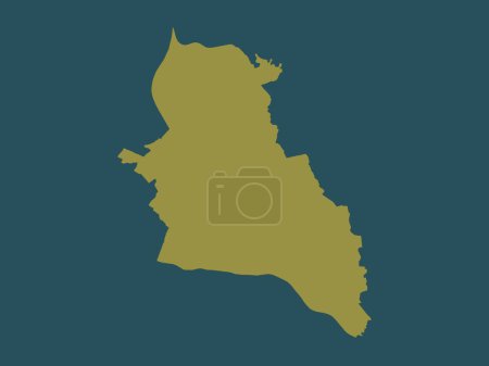 Photo for West Dunbartonshire, region of Scotland - Great Britain. Solid color shape - Royalty Free Image