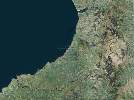 Téléchargez les photos : Ceredigion, région du Pays de Galles - Grande-Bretagne. Carte satellite haute résolution - en image libre de droit