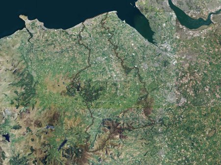 Photo for Denbighshire, region of Wales - Great Britain. High resolution satellite map - Royalty Free Image