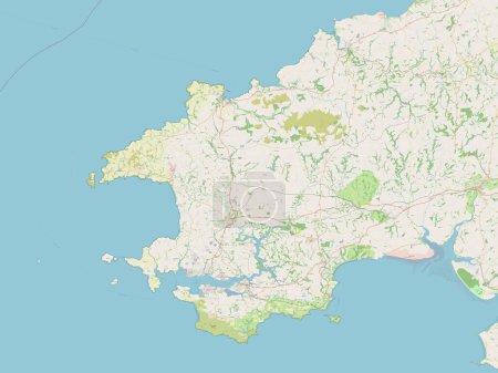 Téléchargez les photos : Pembrokeshire, région du Pays de Galles - Grande-Bretagne. Ouvrir la carte routière - en image libre de droit