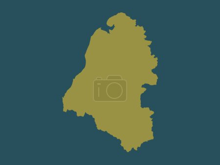 Photo for Allerdale, non metropolitan district of England - Great Britain. Solid color shape - Royalty Free Image