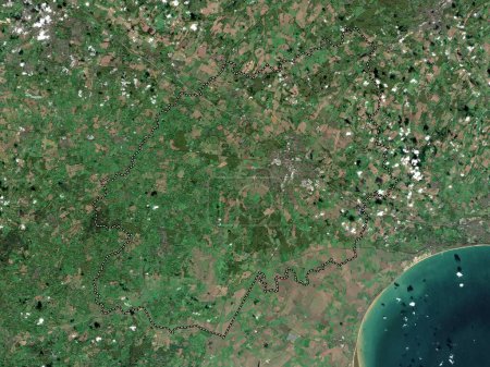 Téléchargez les photos : Ashford, district non métropolitain d'Angleterre - Grande-Bretagne. Carte satellite basse résolution - en image libre de droit