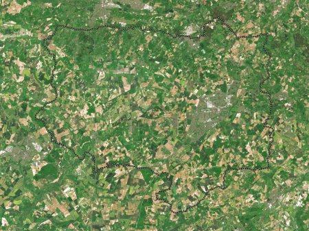 Foto de Basingstoke y Deane, distrito no metropolitano de Inglaterra Gran Bretaña. Mapa satelital de baja resolución - Imagen libre de derechos