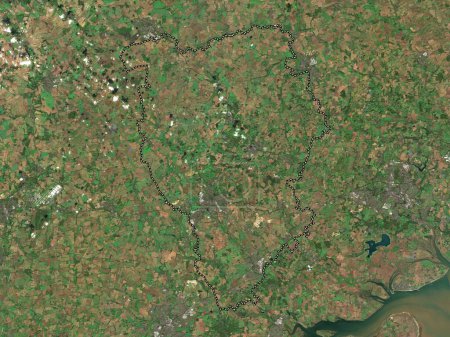 Photo for Braintree, non metropolitan district of England - Great Britain. Low resolution satellite map - Royalty Free Image