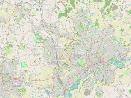 Photo for Broxtowe, non metropolitan district of England - Great Britain. Open Street Map - Royalty Free Image