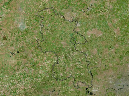 Foto de Buckinghamshire, condado administrativo de Inglaterra - Gran Bretaña. Mapa de satélite de alta resolución - Imagen libre de derechos