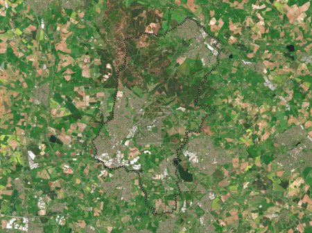 Photo for Cannock Chase, non metropolitan district of England - Great Britain. Low resolution satellite map - Royalty Free Image