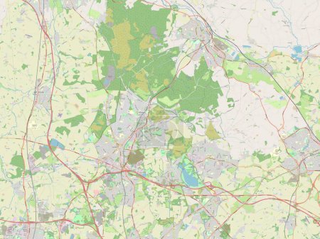 Photo for Cannock Chase, non metropolitan district of England - Great Britain. Open Street Map - Royalty Free Image