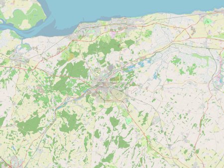 Foto de Canterbury, distrito no metropolitano de Inglaterra - Gran Bretaña. Mapa de calle abierto - Imagen libre de derechos
