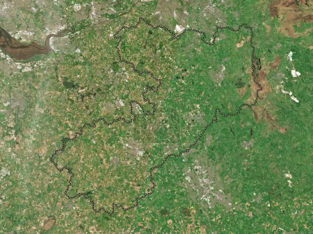 Téléchargez les photos : Cheshire East, comté administratif d'Angleterre - Grande-Bretagne. Carte satellite basse résolution - en image libre de droit