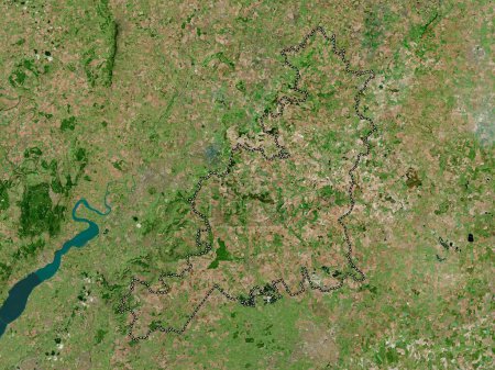 Photo for Cotswold, non metropolitan district of England - Great Britain. High resolution satellite map - Royalty Free Image