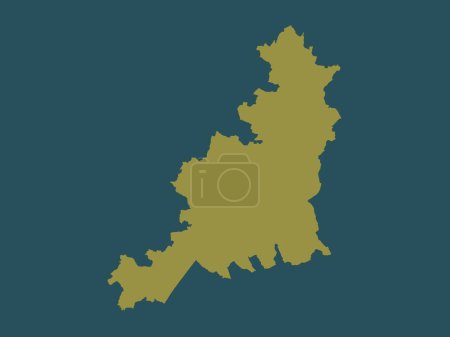 Photo for Cotswold, non metropolitan district of England - Great Britain. Solid color shape - Royalty Free Image