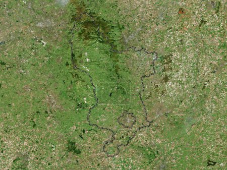 Téléchargez les photos : Derbyshire, comté administratif d'Angleterre - Grande-Bretagne. Carte satellite haute résolution - en image libre de droit
